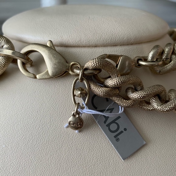 🌟NWT CAbi Coco Gold Tone Button Necklace🌟 - Picture 3 of 3